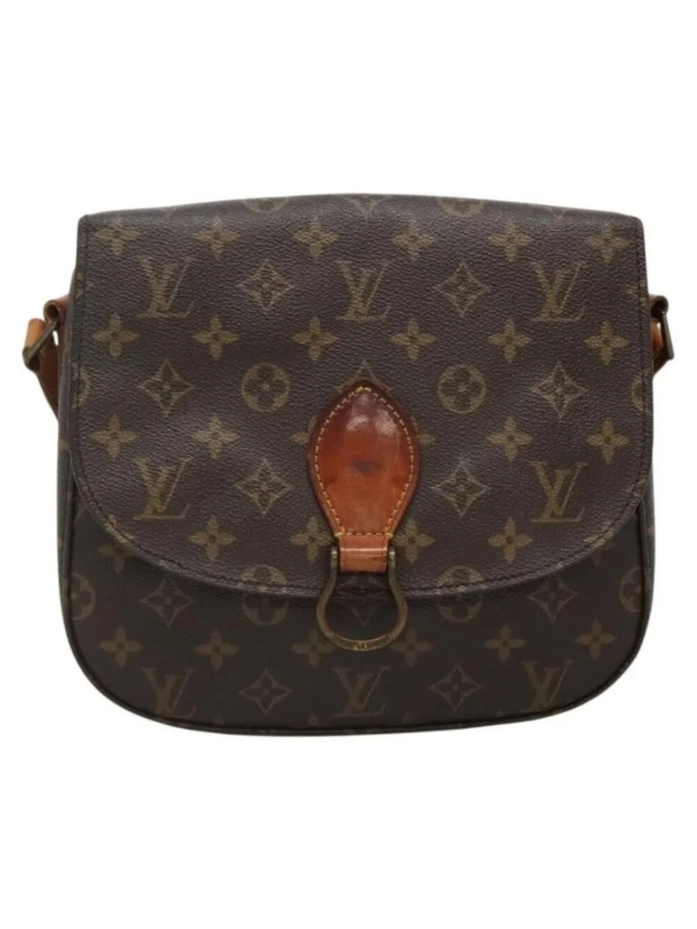 Authentic LOUIS VUITTON Monogram Saint Cloud GM Shoulder Bag M51242 LV